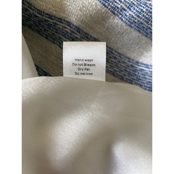 Line & Dot NWT $138 Stripe Stripe Open Back Minidress, Blue White Women's Size S - Picture 12 of 13